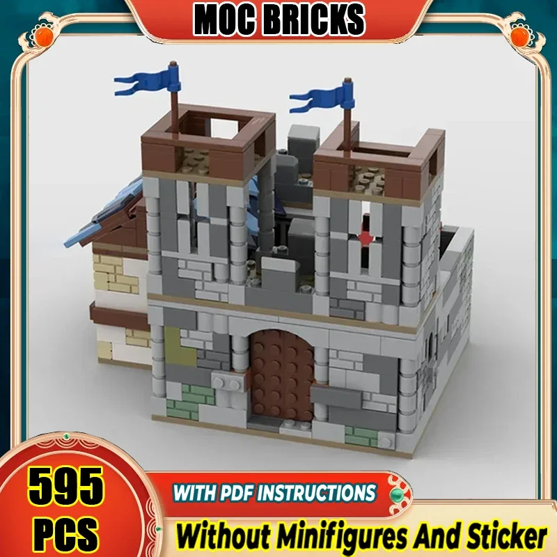 

Medieval Model Moc Building Bricks Castle Outpost Building Technology Modular Blocks Gifts Christmas Toys DIY Sets Assembly