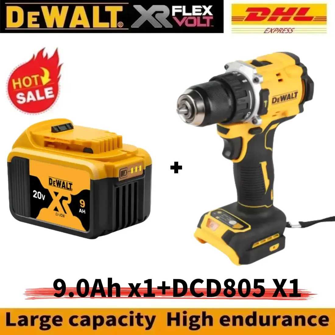 New 100% Original Dewalt 6.0Ah 20V/60V Power Tool Battery DCB206 DCB206 DCB205 DCB200 DCB203 For Dewalt power cordless drill