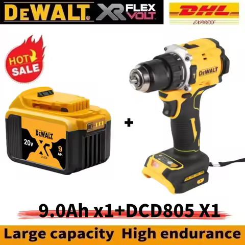 Nueva batería original Dewalt de 6.0Ah 20V/60V para herramientas eléctricas DCB206 DCB206 DCB205 DCB200 DCB203 para taladro inalámbrico Dewalt.