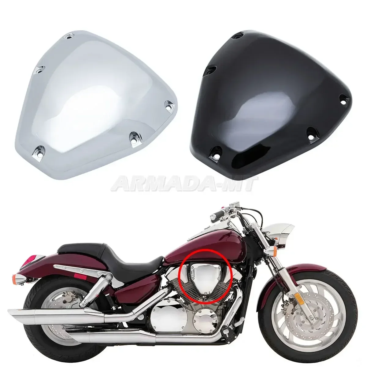 Air Filter Cap Motorcycle Accessories Air Cleaner Cover For Honda VTX1300 VTX1800 VTX 1300 1800 2003-2008 ABS Plastic Chrome