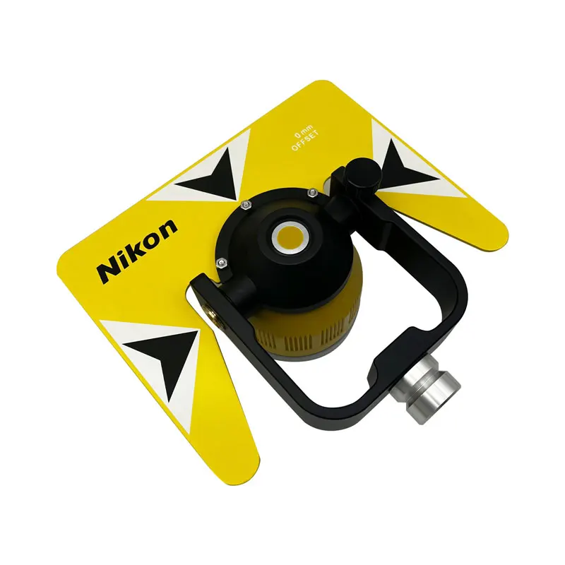 Yellow AK18 single Prism With Soft Bag For Nikon South Trimble ForTotal Station Prisms Surveying