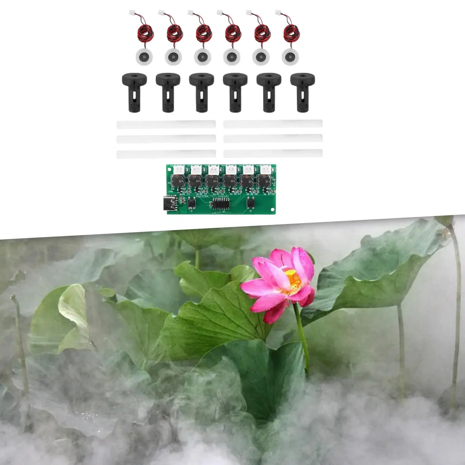 Set di moduli umidificatore USB Disco di atomizzazione DC 5V Attrezzatura sperimentale fai-da-te, Modulo di atomizzazione, Scheda di controllo umidificatore fai-da-te