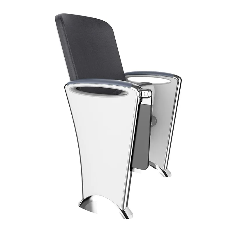 Cadeira auditória em liga de alumínio com quadro de escrita