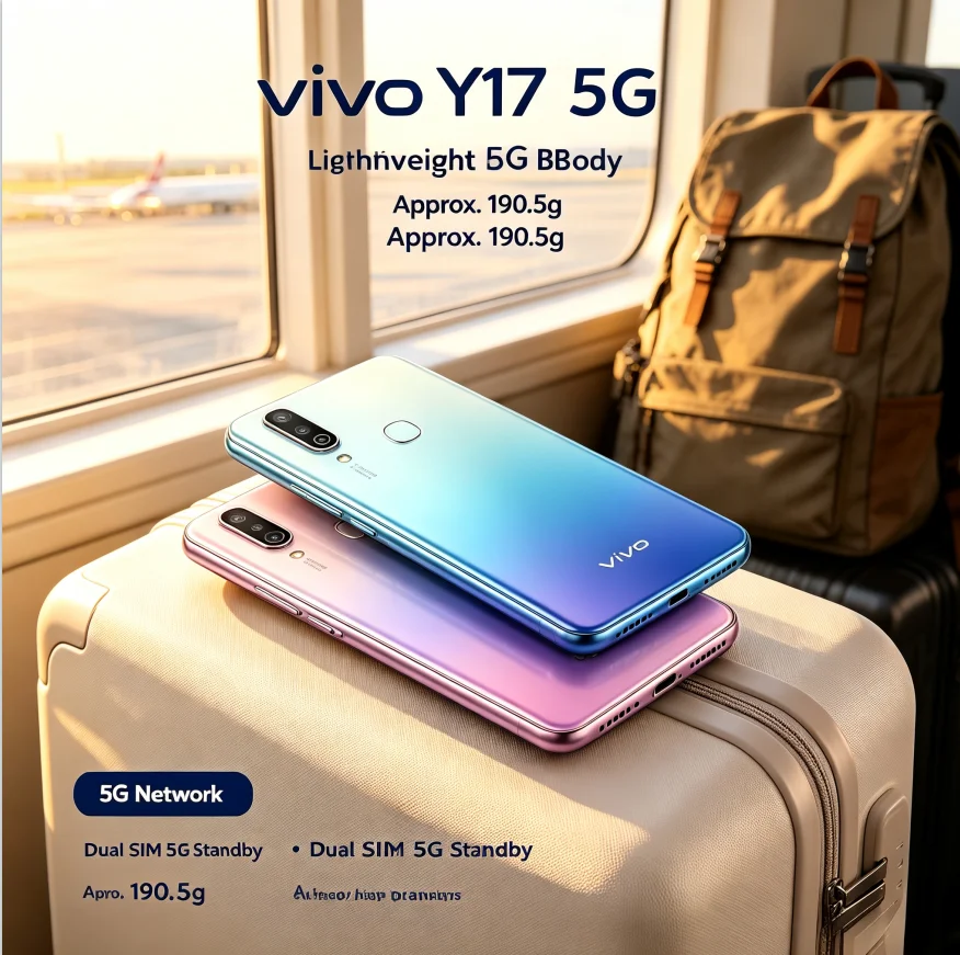 2026 New Vivo Y17 phone Global Version Unlocked Mobile Phone 8GB RAM 256GB ROM Triple Rear Camera 5000mAh Battery