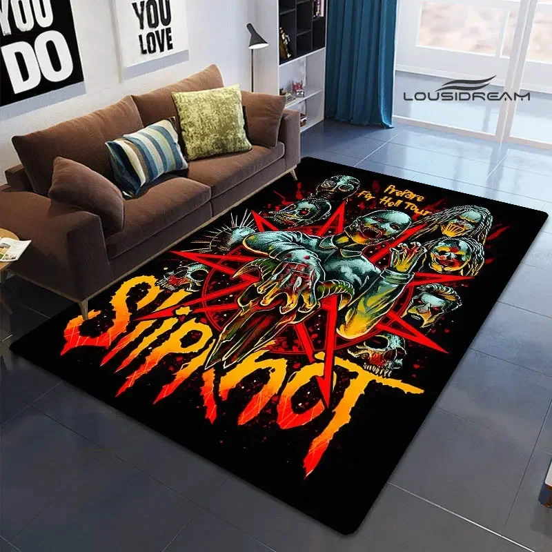 3D Rock band S-SLIPKNOT printed carpet yoga mat Non -slip carpet room decor carpets for living room area rug birthday gift