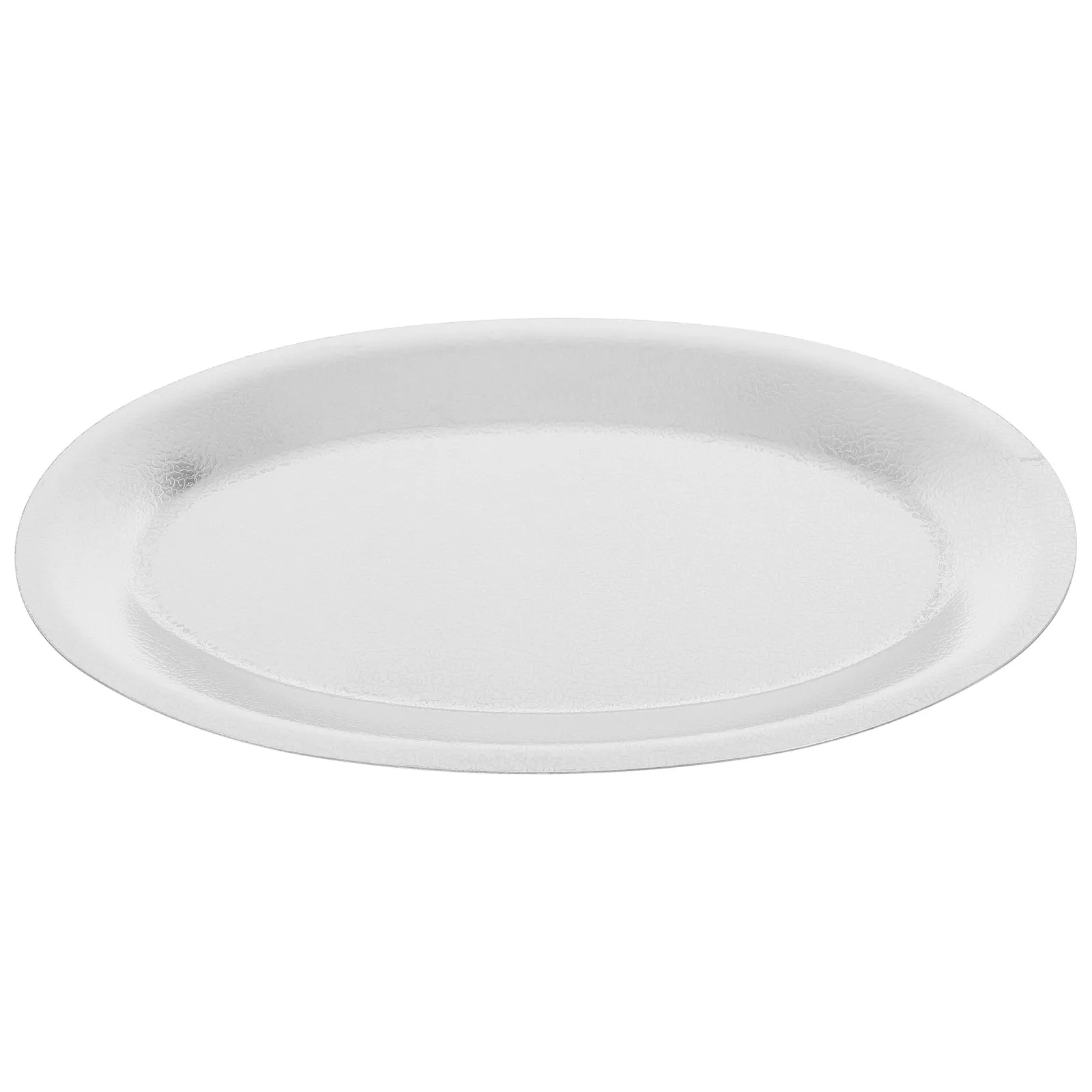 

Stainless Steel Oval Platter Serving Dish Flat Bottom Stable Use for Grilled Fish Steak Desserts Snacks Banquet Party