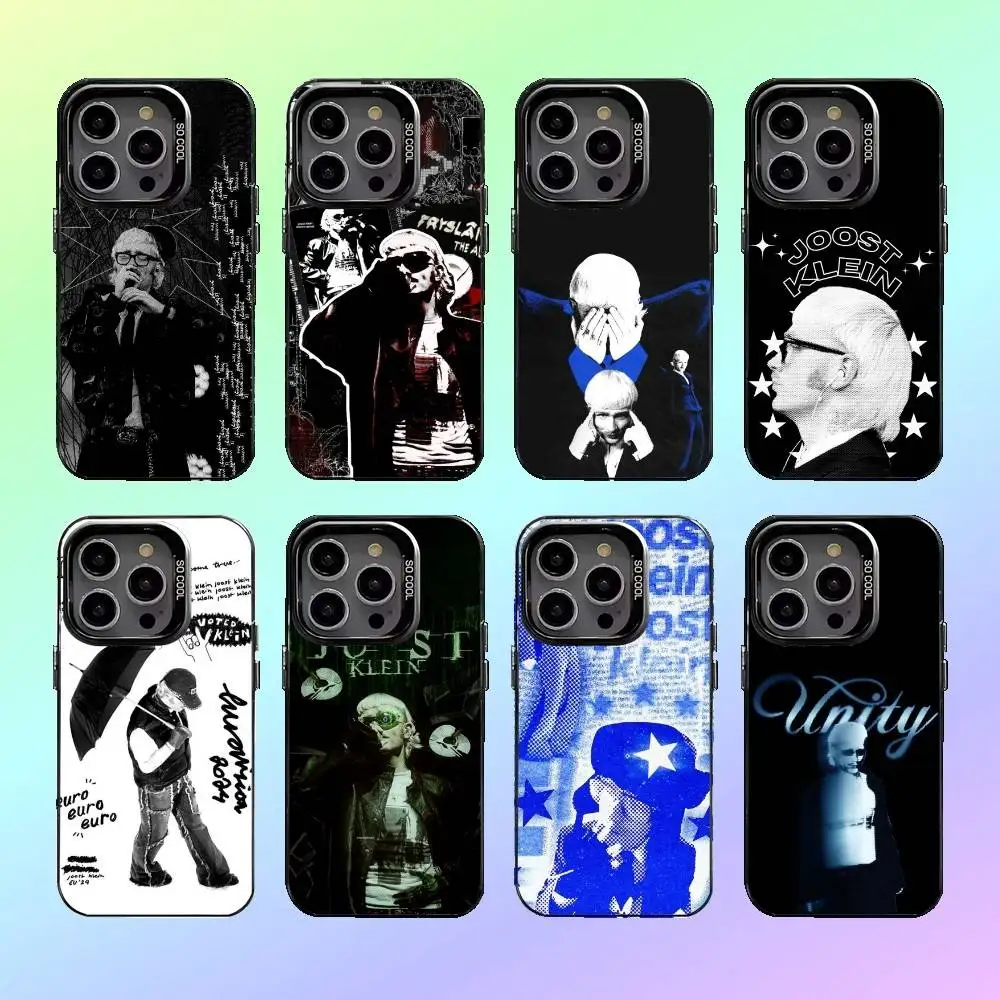 

J-Joost Unity K-Klein Phone Case For iPhone17,16,15,14,13,12,11 Plus,Pro Max Colorful Silver Back Phone Case