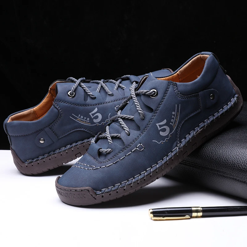 Man Shoes Fashion Men Casual Shoes Leather Handmade Breathable Lightweight Mens Loafers Moccasins Adult Footwear Men Sneakers