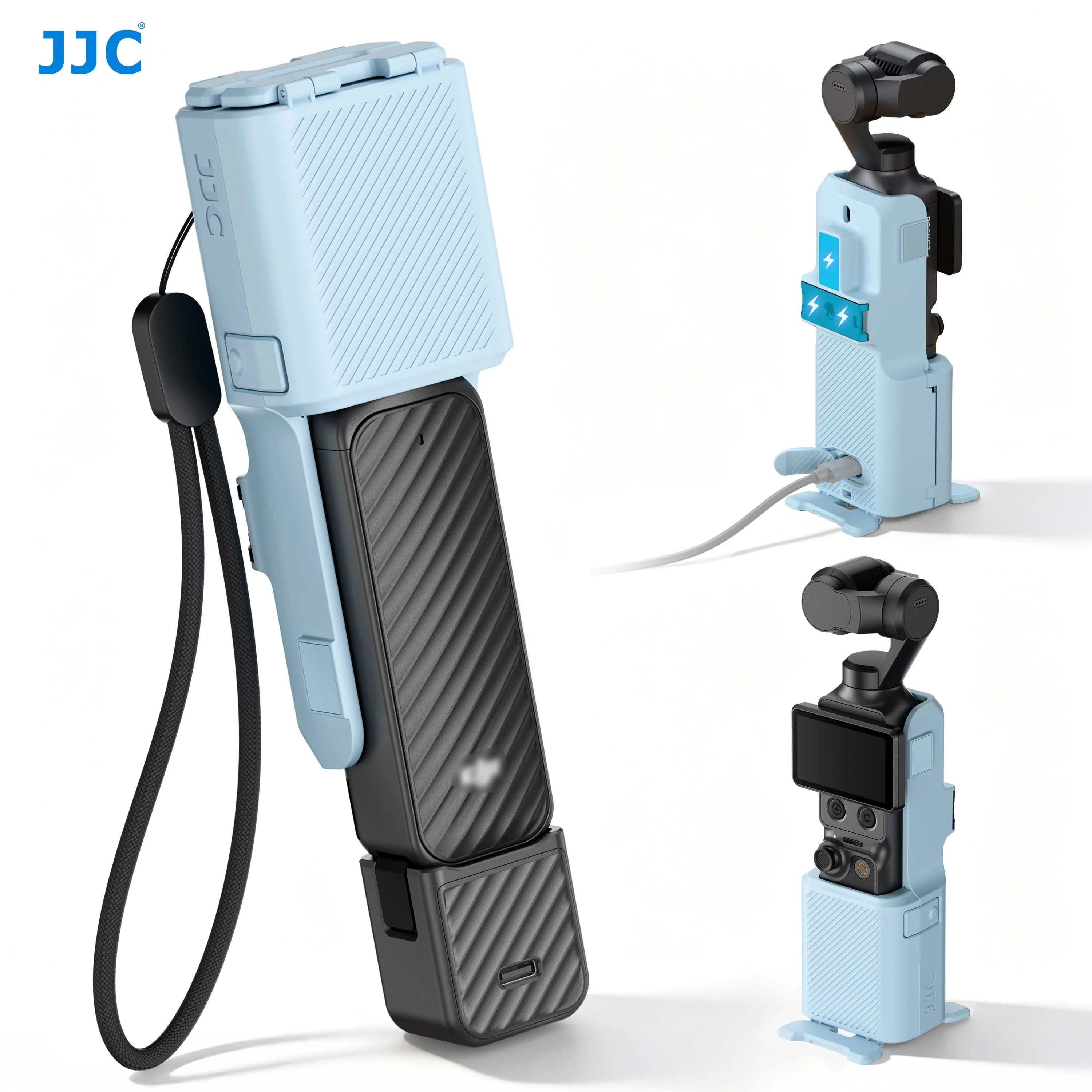 �y�Z�[�����zJJC 2in1 �n���h�O���b�v�ی�P�[�X DJI Osmo Pocket 3 4 �A�N�Z�T���[�p �ی�J�o�[ Pocket 4 �|�[�^�u�������Y�L���b�v �n�[�h�P�[�X
