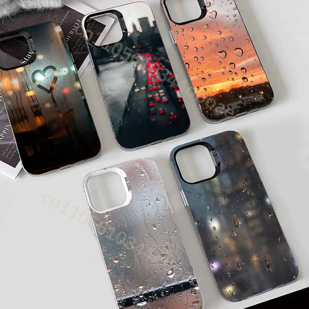 

Raining and Window Phone Case For iPhone 17,16,15,14,13,12,11,Pro,MAX,Plus TPU Soft To Skin-friendly Cover