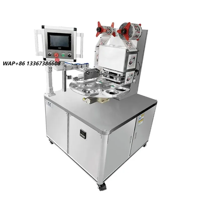 Industries Equipment Full Automatic Food Sealer Round Plastic Cup Sealing Machine