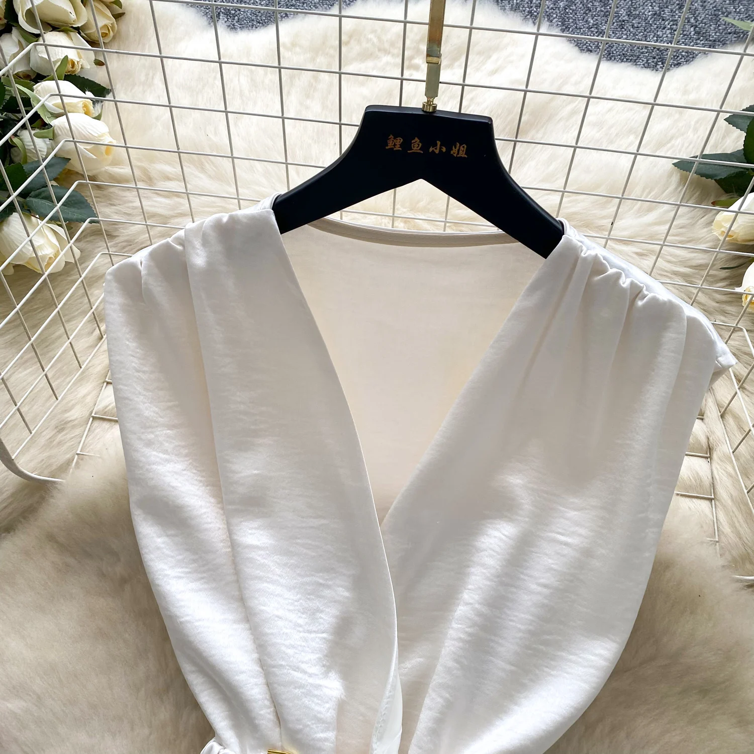 Dame Zomer Luxe Pak Taille Riem Top Shirts Elastische Taille Shorts Vrouwen Elegant Business Office OL Outfit Senior Design Sets