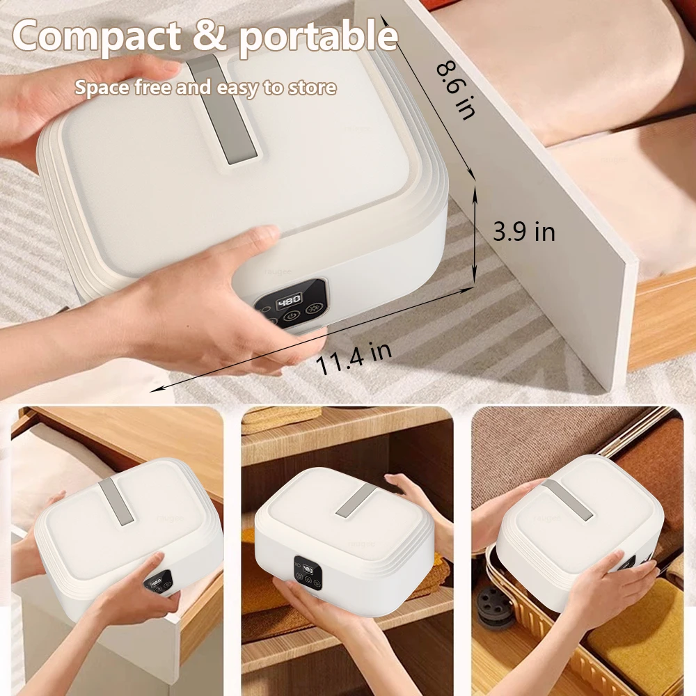 Portable Clothes dryer Mini Folding Cloth Dryer Touch Electric Clothing Dryer Fabric Laundry Dryer Body dryer For Travel Home