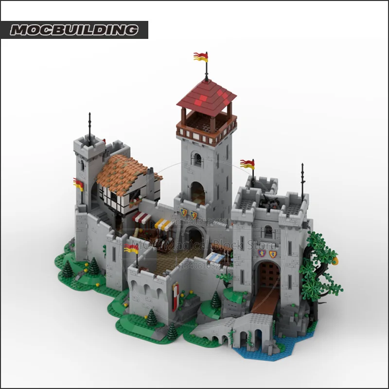 MOC Building Blocks Movie Scence Medieval Tower Castle Architecture DIY Assembly Technology Bricks Collection Toys Children Gift