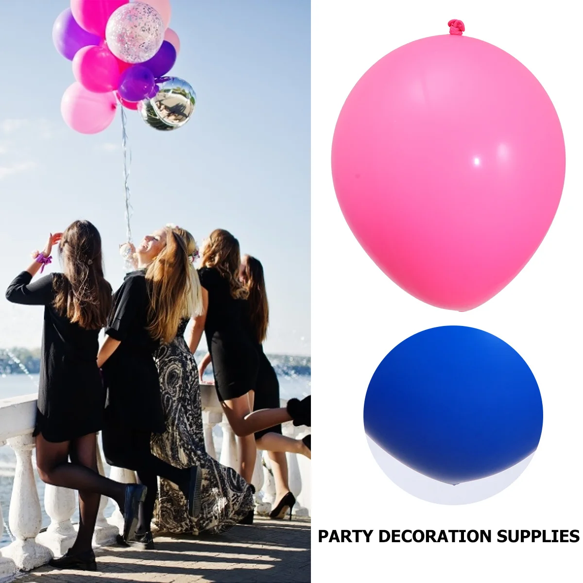 

10pcs 36-Inch Latex Balloons Set Party Decor Supplies Floating 6-14 Hours Reusable 50X70Cm Inflated Party Props