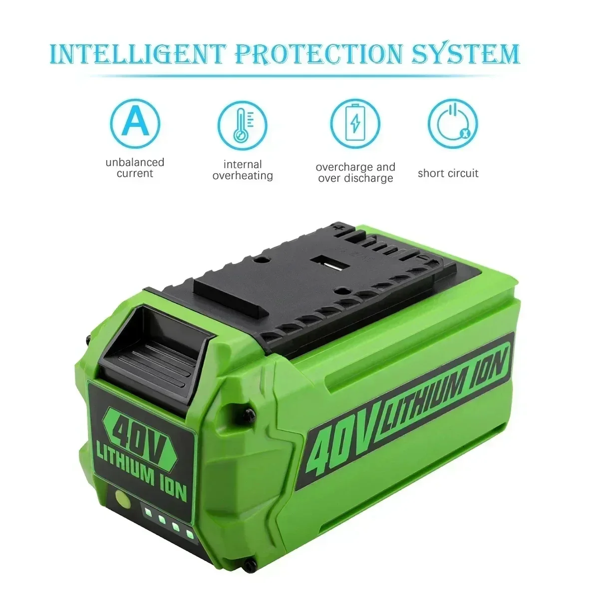 40V Battery 6.0Ah 5.0Ah G-MAX Lithium Ion Battery Manufacturer Lawn Mower Power Tool Replacement Advanced Battery +Free Delivery