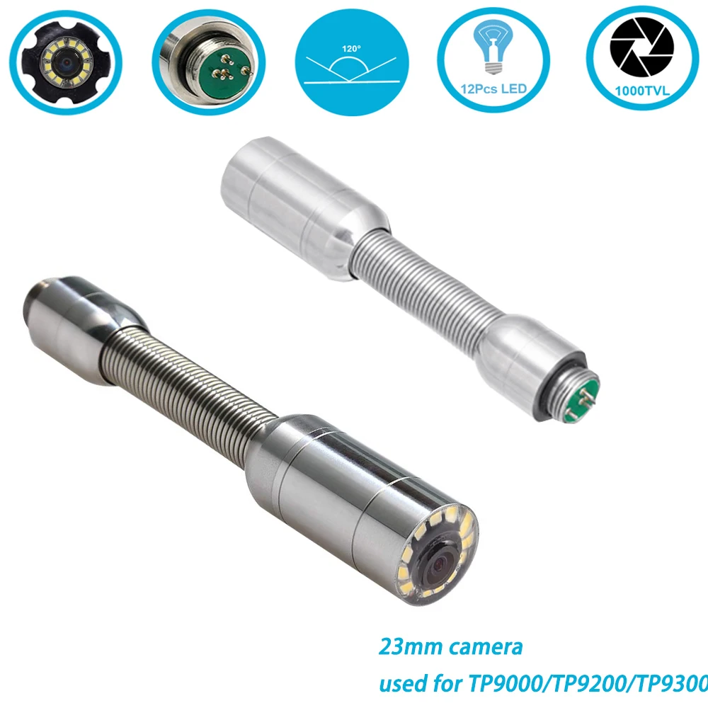 

23mm 1000TVL Pipe Drain Sewer Inspection Camera Head For Pipeline Endoscope Industrial Camera Repair Replacement