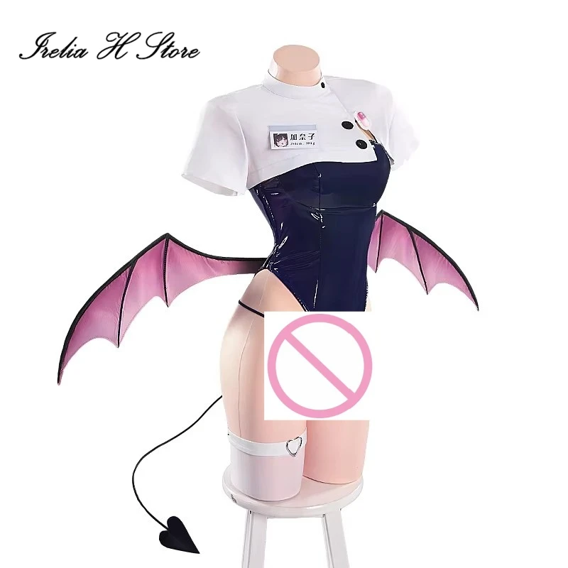 

Irelia H Store Anime succubus Nurse Sexy lingeries Jumpsuit private photo shot cosplay costume