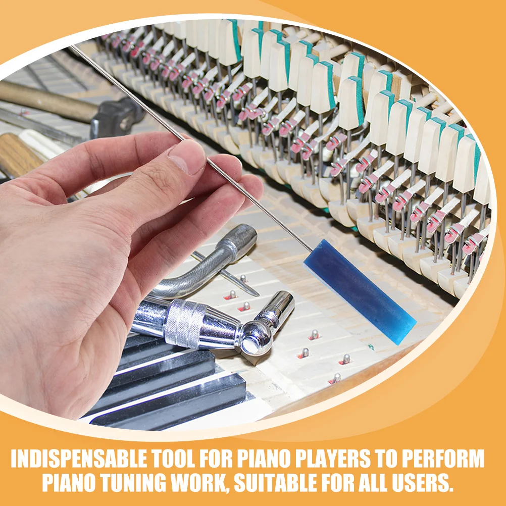 

6Pcs Piano Tuning Mute Kit Rubber Mutes Metal Forks Wide Compatibility Maintenance Accessories Piano Tuning Mute