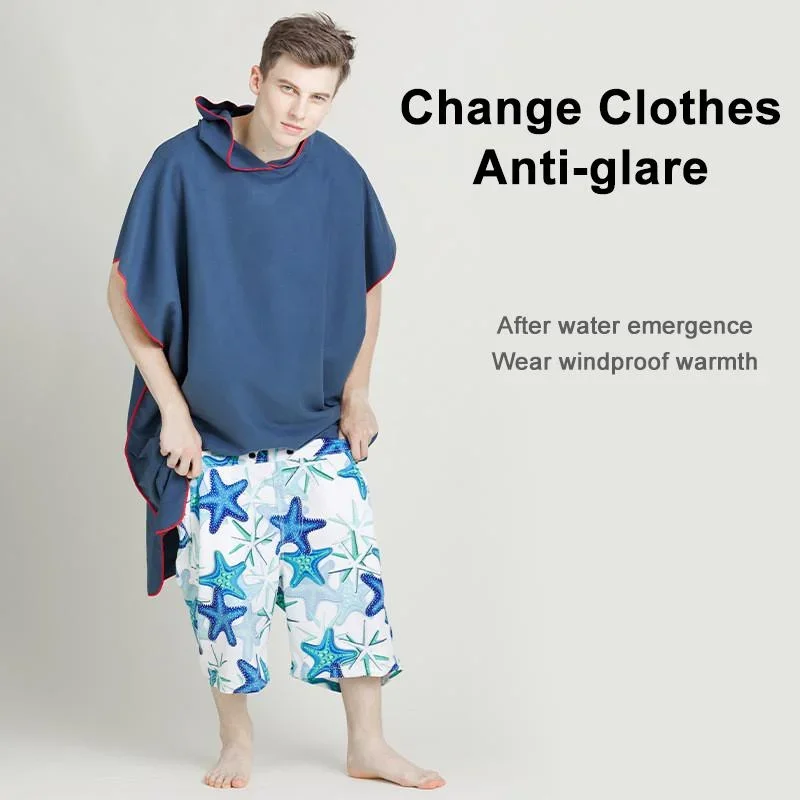 Mutao-Poncho de Surf Unisex, bata de baño de microfibra, Ponchos de surfista para surfear, nadar, bucear en la playa, novedad de verano, 2024