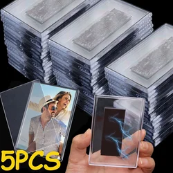 Transparent Magnet Photoes Holders Acrylic Refrigerator Magnetic Display Holder Home Pictures Organizer DIY Decorative Products