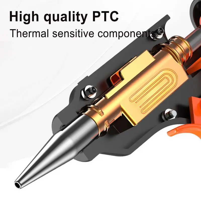 Imagem -03 - Pistolas de Cola Quente com Cola Transparente Pistola Elétrica Temperatura do Calor Conjunto de Ferramentas de Reparo Ferramenta Elétrica 70w 90w 150w