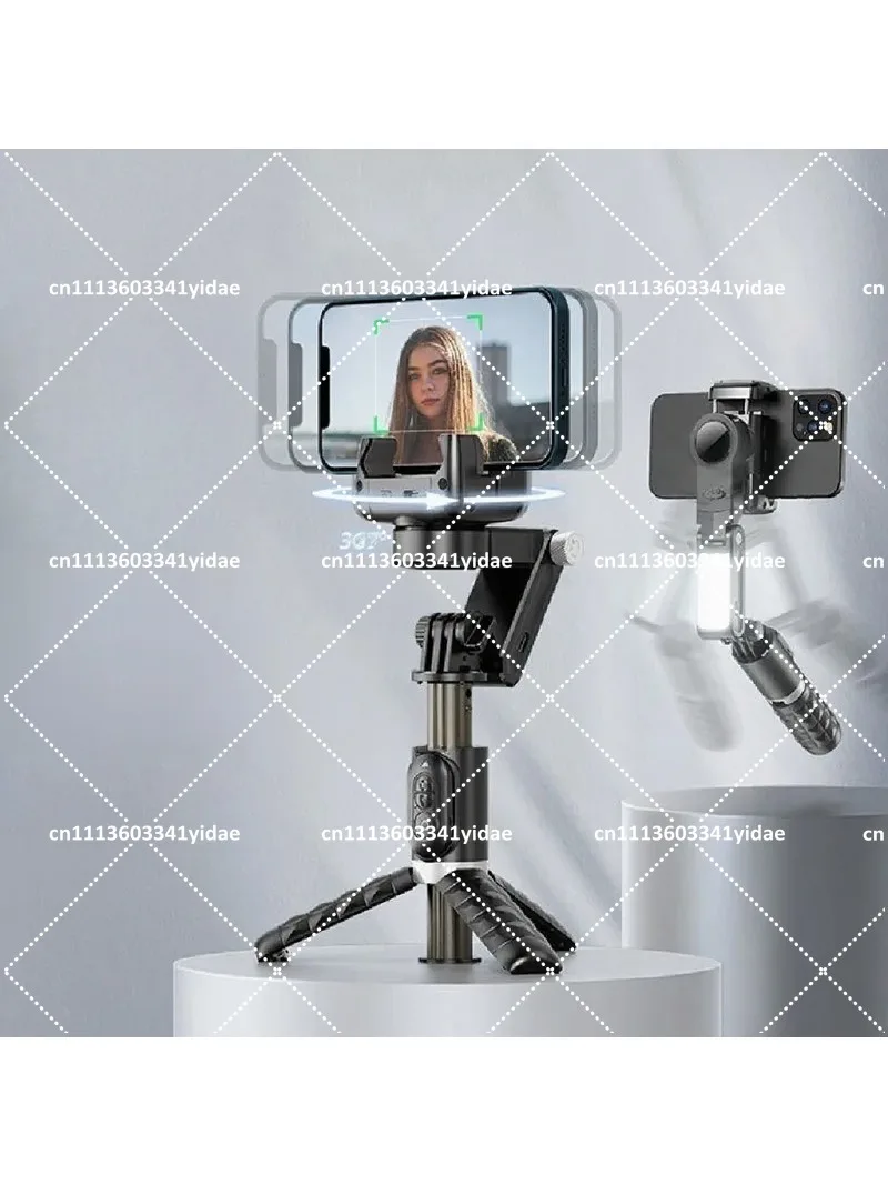 Mobile Pan Tilt Selfie Stick Anti Shake Scalable Handheld Stabilizer AI Face Camera Stand