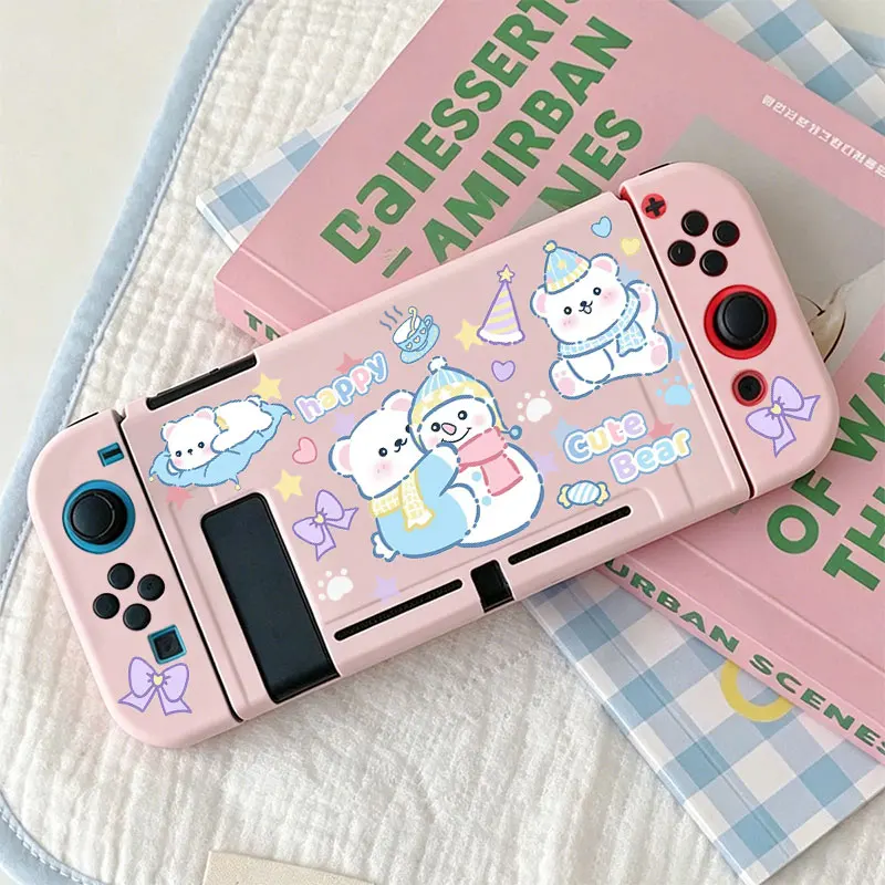 Ultra-slim Shock-absorbing Case Anti-Scratch Shell Protector for Nintendo Switch NS Game Console TPU Split Protective Case