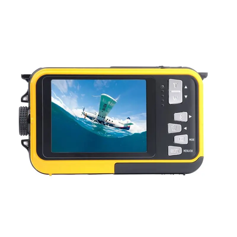 BNVN-Full HD Digital Camera 24MP 1080P 16X Zoom 10Ft Waterproof Depth Sensor Front Rear Dual Screen A