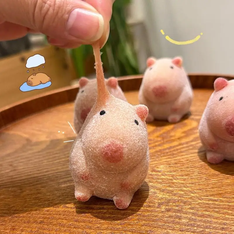 Capibara Fidget Knijpspeeltje Schattig Zintuiglijk Speelgoed Fidget Knijpspel Langzaam Rebound Leuk Dier Voor Thuiskantoor School Klaslokaal