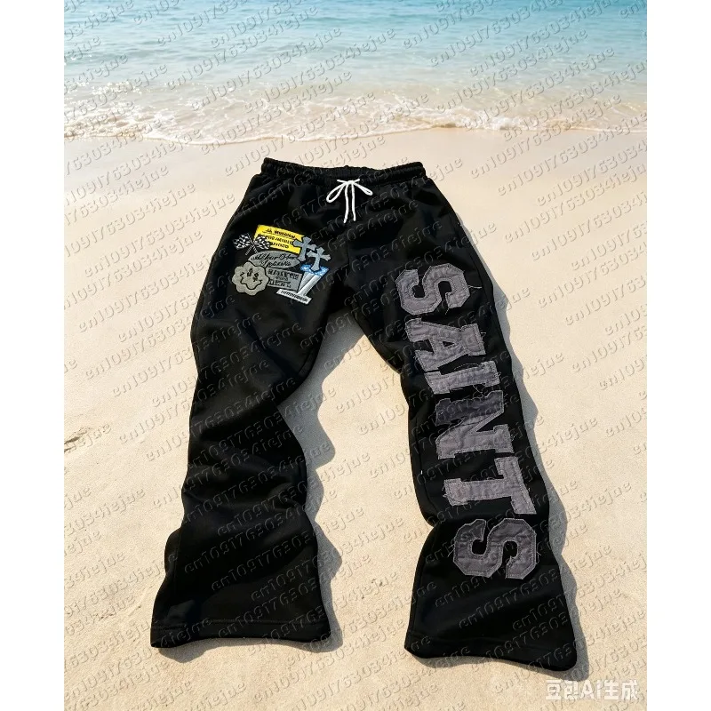 Teenage Couple Casual Kid Sports Pants Street Wear Trousers Y2k Style Print Series Hot Sale 2026 New Popular Print Series