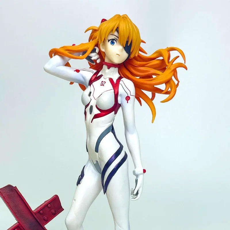 

25cm Neon Cute Genesis Classic Evangelion Anime Movie Bishoujo Figurine Game-Inspired Desktop Decoration for Collection Gift