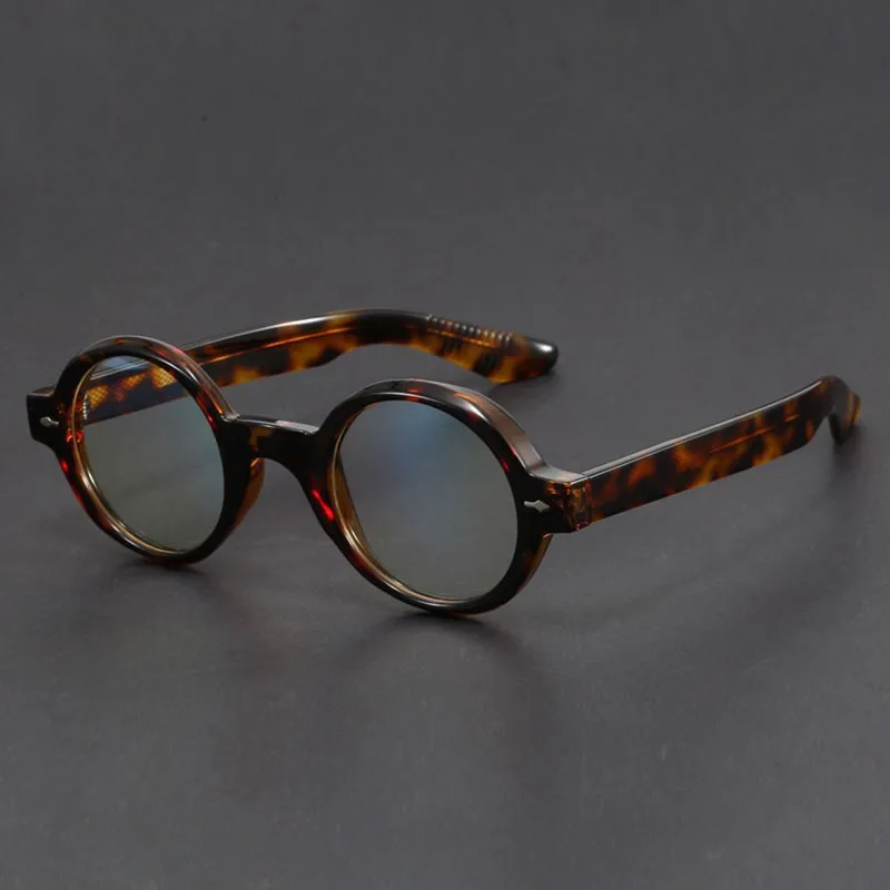 2025 New Literary and Retro Small Round Frame Glasses Women  Personality Handmade Eyeglass Frames Man Nearsighted Glasses Frame