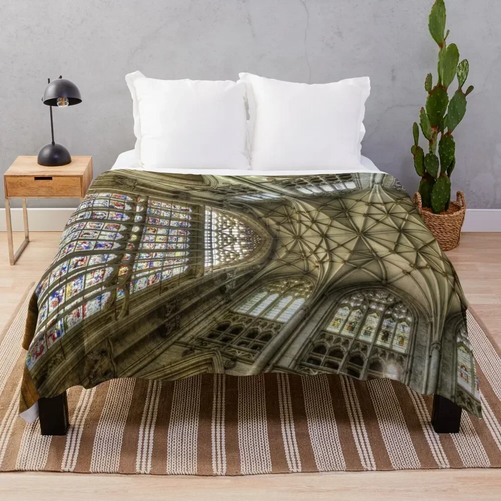

York Minster Architecture Throw Blanket Cozy Throw Blanket Birthday Gift for Him Her