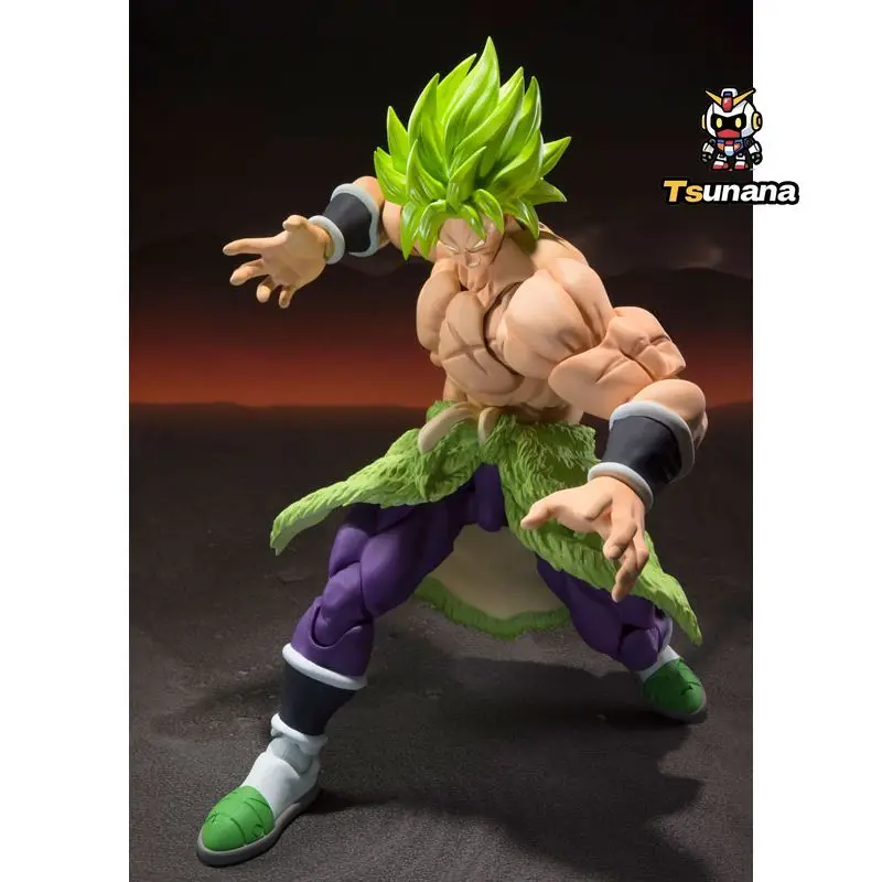 BANDAI S.H.Figuarts Super Saiyan Broly Asli Bola Naga Kekuatan Penuh Super Broly Tersedia Mainan Model Figur Anime