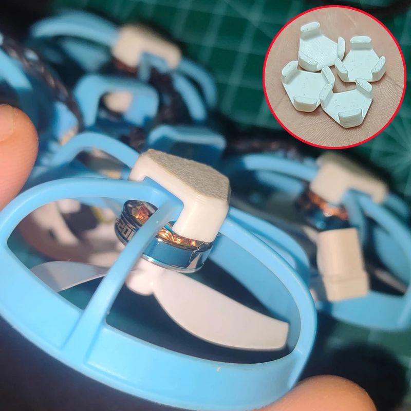 4 Stück Landeschutzfüße für BETAFPV Meteor75 Pro FPV Flugzeugrahmen, 3D-gedruckte PETG Anti-Kollisions-Montagebasis-Schutzauflage
