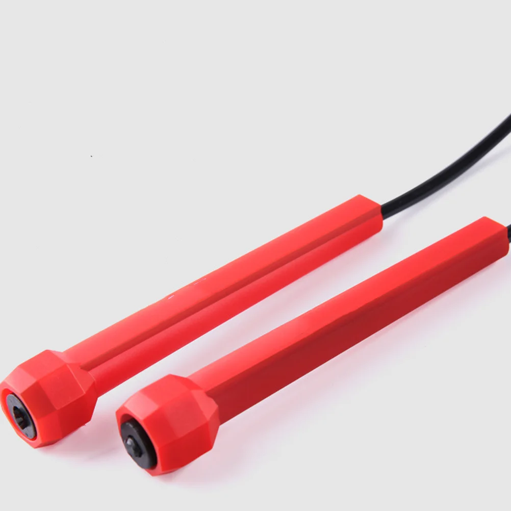 

Skipping Rope PVC Cable Wear-Resistant Lightweight Non-Slip Handle Fitness Training Jump Rope Sporting Equipment Red