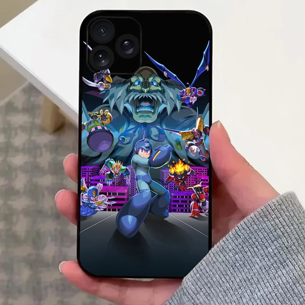 Game R-Rockman Megaman Phone Case For iPhone 8 11 12 13 14 15 Mini X XR XS PRO MAX Plus Shell