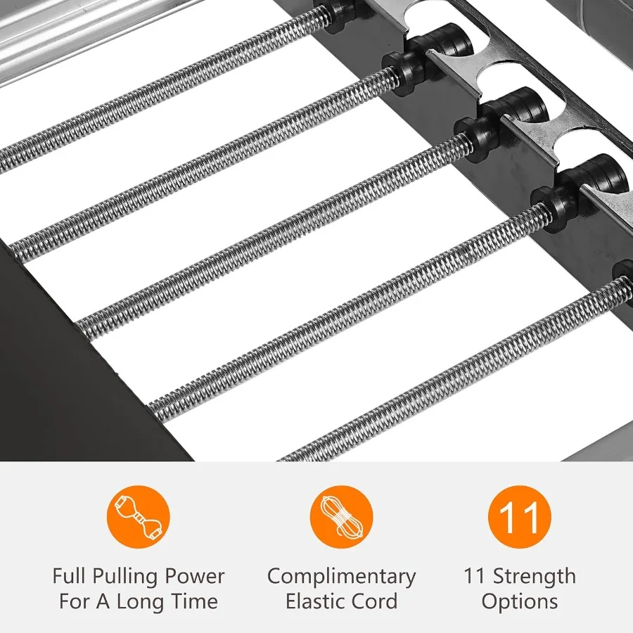 آلة بيلاتيس قابلة للطي للتمرين في صالة الألعاب الرياضية المنزلية مع نوابض معدنية عالية القوة مثالية للمبتدئين والمتوسطين
