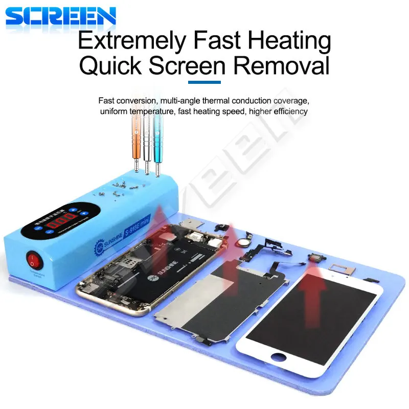 

Солнечный свет, мини-сплиттер для ЖК-экрана, нагревательный сепаратор для телефона, IPad, ремонт, разделительная панель, ЖК-демонтаж обработанного