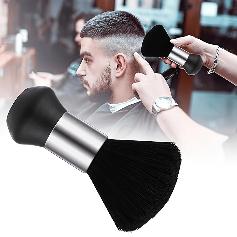Soft Barber Neck Dust Brush Gentle Grooming Brush for Hair Trimming Multipurpose Tool for Neck and Facial Surface Cleaning