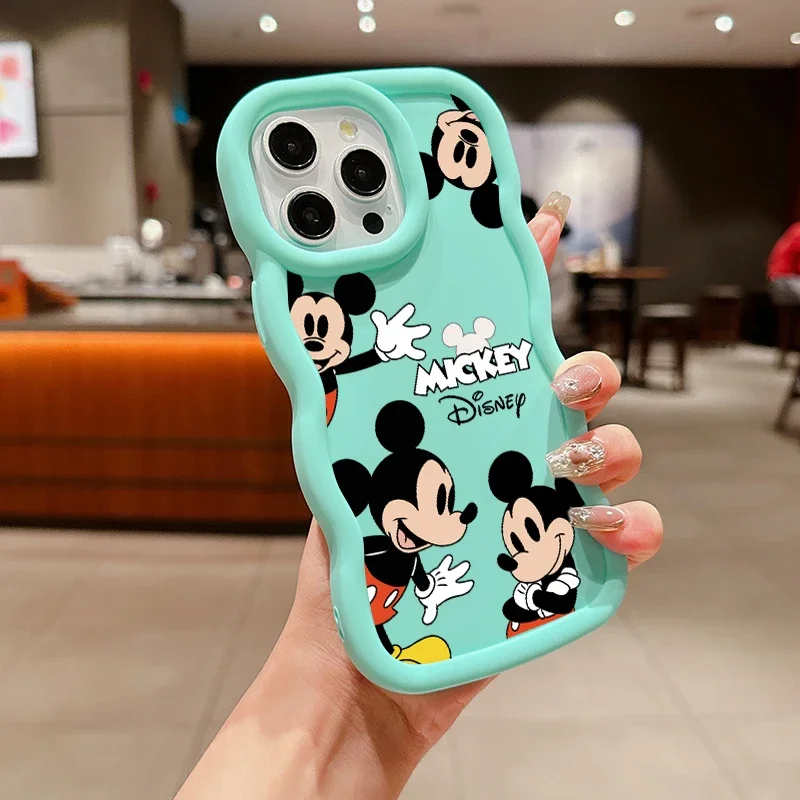 Cute Mickey Minnie Case For Samsung Galaxy A34 A24 A05S A05 A32 A52 A53 S22 Ultra S20 FE A33 A73 A04 A04E A51 A13 A50 A50S Shell