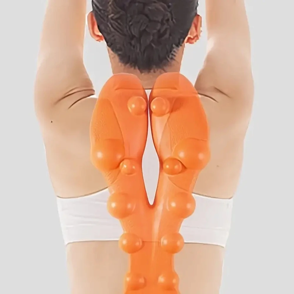 

Massage Tool Lumbar Massage Stretch Device Relief Muscle Comfortable Massage Tool for House Multi-mode Vibration Massager