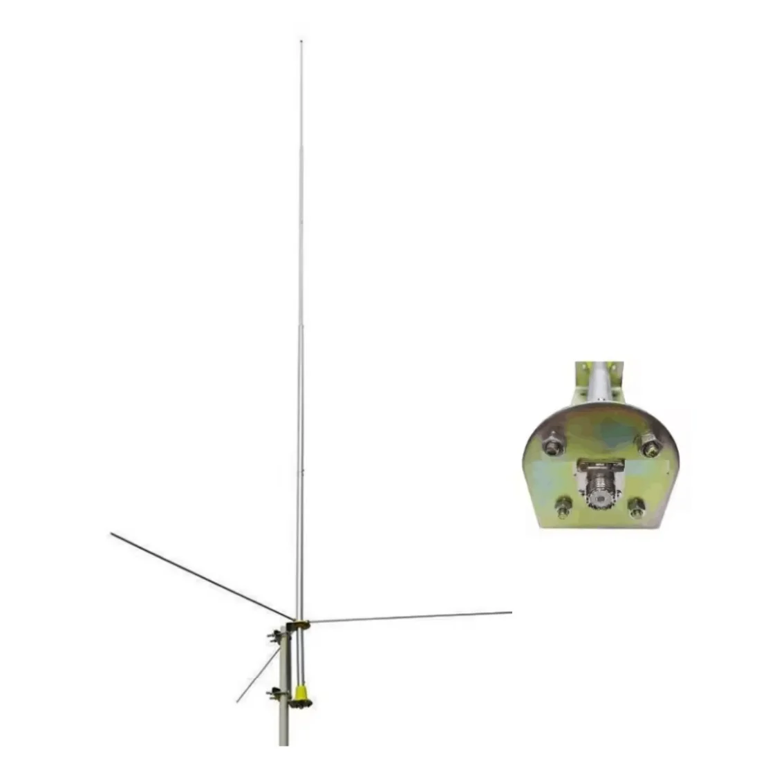 6.2m Cb Antenna Base 27mhz Ham Radio Transceiver Outdoor Aluminium Alloy Antenna Base Station Antenna SO239 Connector