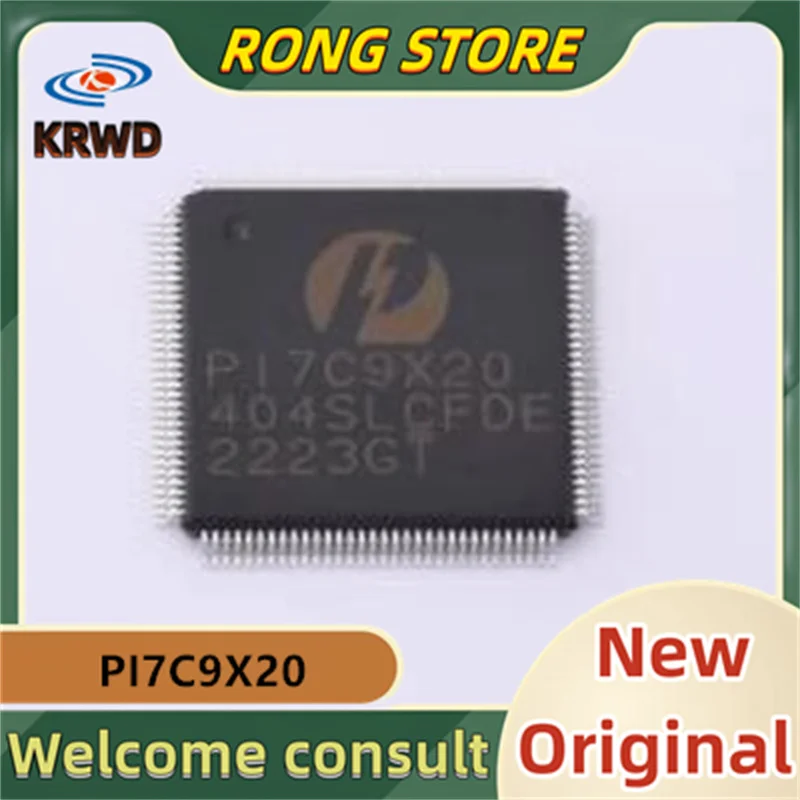 2pcs  New Original PI7C9X20404SLCFDE  404SLCFDE LQFP-128