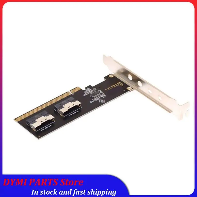 Global Sale-2X U.2 PCI-E محول، يزيد من إمكانات Pcie الخاصة بك: بطاقة محول Pcie 3.0 4.0 X16 إلى منفذين SFF-8654 8I Riser