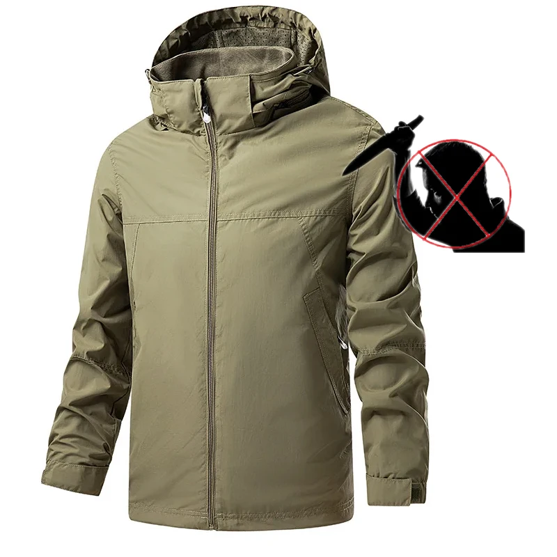 

Anti Knife Safety Clothing Self Defense Body Protection Hooded Jacket Anti Cut Anti Stabbing New Slash Proof Anti Bite Coat