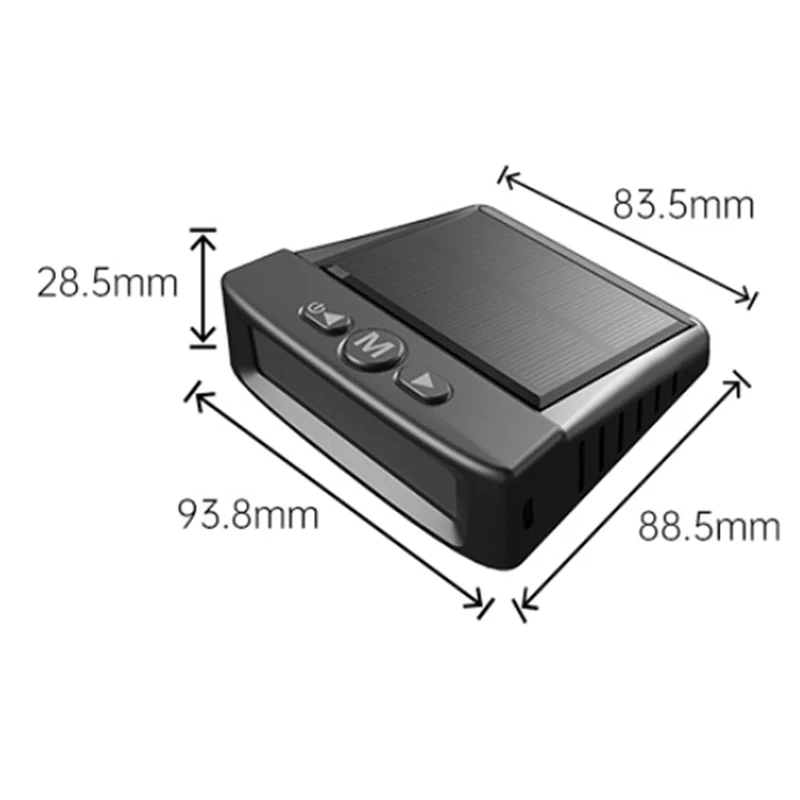 車の外部タイヤ空気圧センサー太陽光発電 TPMS タイヤ空気圧監視システムタイヤ警報デジタルディスプレイ