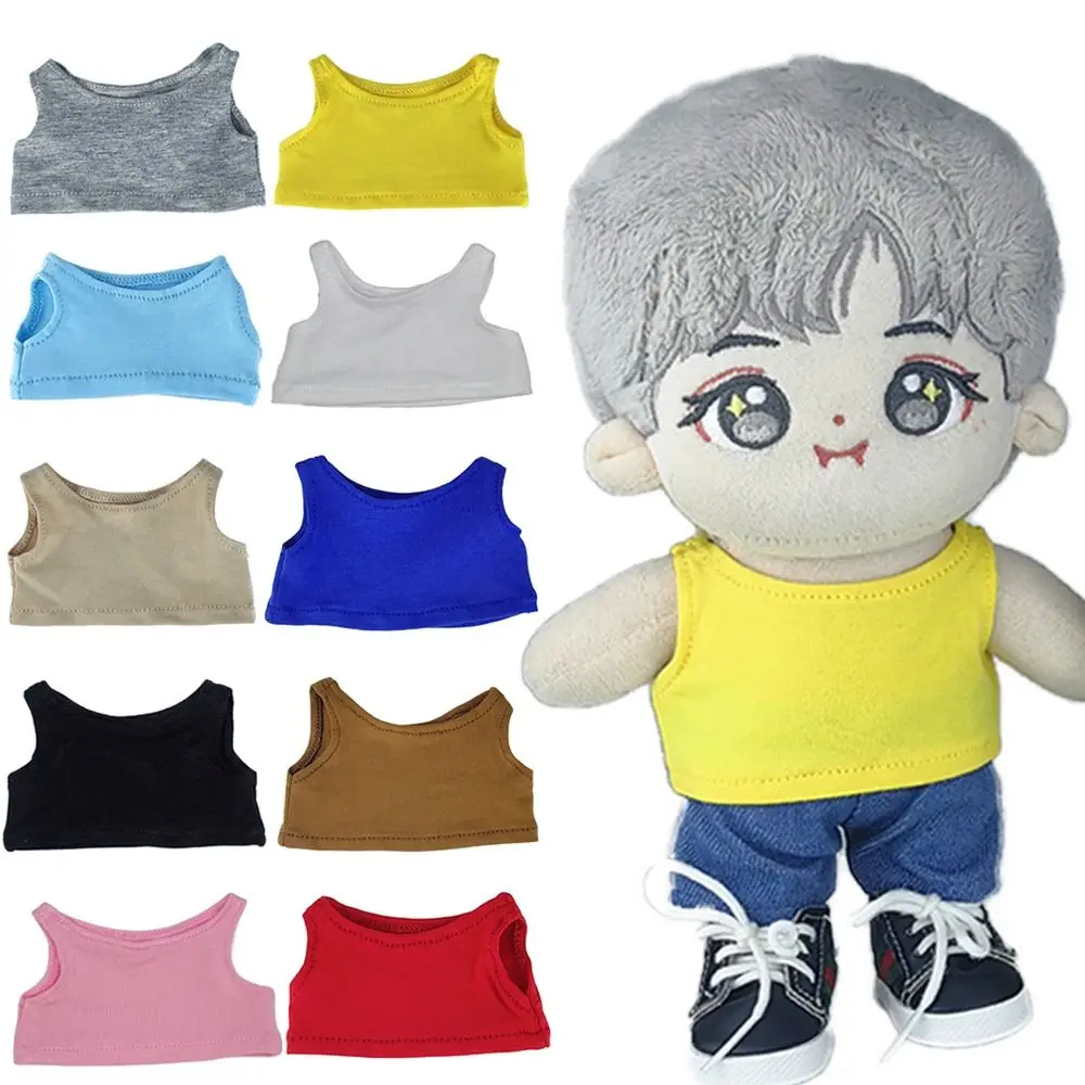 Gift Multicolor Dolls Clothes 10cm Accessories Doll Vest Cosplay DIY Mini Singlet Cotton Stuffed Doll