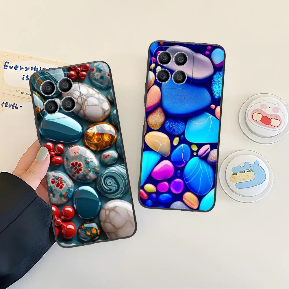 

Aesthetic Stones Mobile Phone Case for Honor 90 80 70 60 50 30 20 10 9 8 7 Pro S SE Lite 5G Colour Printing Protective Luxury